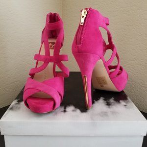 DV by Dolce Vita Hot Pink Suede Heels